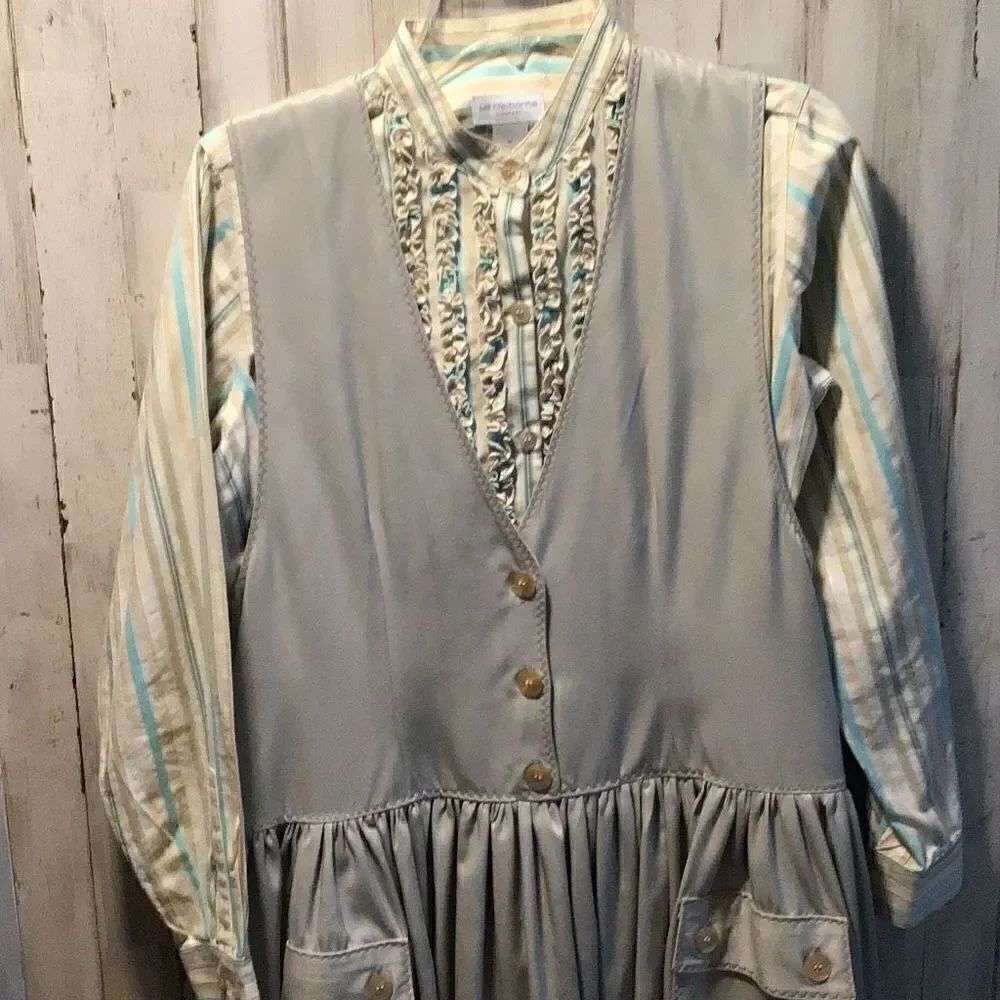 Dress and blouse set handmade dress blouse by Liz Claiborne size medium